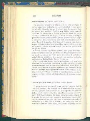 Nuestro Parnaso, por Ernesto Mario Barreda