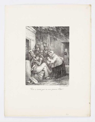 Verlorene Katze, aus: "Lithographisches Album"