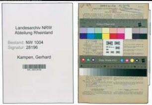 Entnazifizierung Gerhard Kampen , geb. 01.08.1898 (Elektriker)