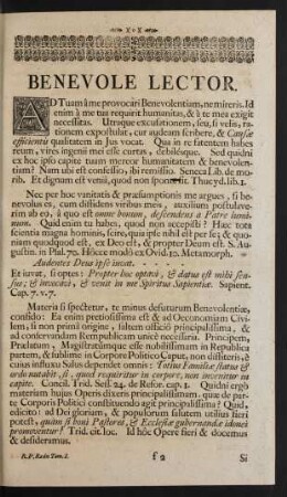 Benevole Lector