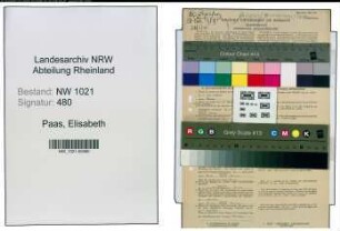 Entnazifizierung Elisabeth Paas , geb. 09.12.1903 (Gewerbeoberlehrerin)