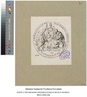 Federzeichnungen; Medaille