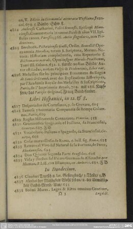 Libri Hispanici, in 12. & 8.