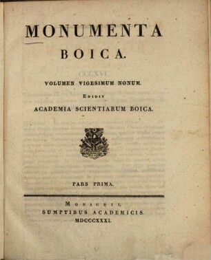 Monumenta Boica, 29,1=Collectio nova 2,1. Diplomata Imperatorum Authentica