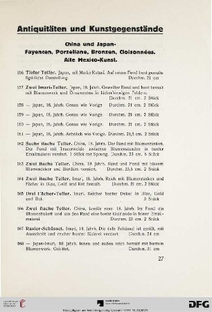 Antiquitäten und Kunstgegenstände (Nr. 156-585)