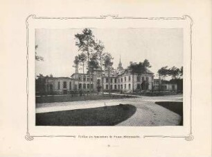 Pavillon des Sanatoriums für Frauen (Hinteransicht)