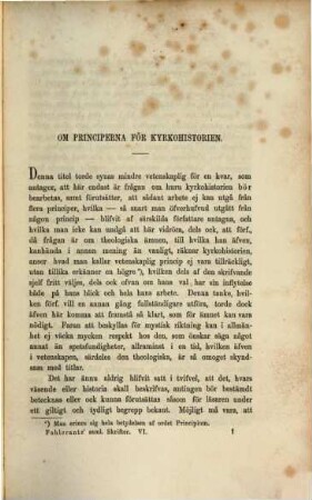 Samlade Skrifter, VI. Afhandlingar i vetenskapliga, kyrklyga och vittra ämnen