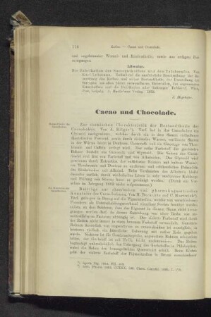 Cacao und Chocolade.