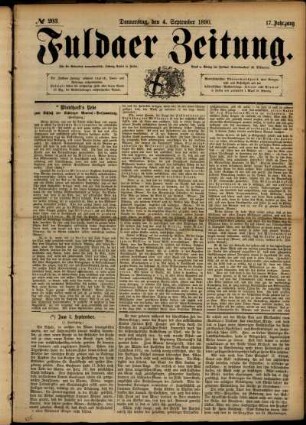 Ausgabe vom Donnerstag, den 04. September 1890.