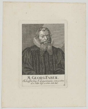 Bildnis des Georg Faber