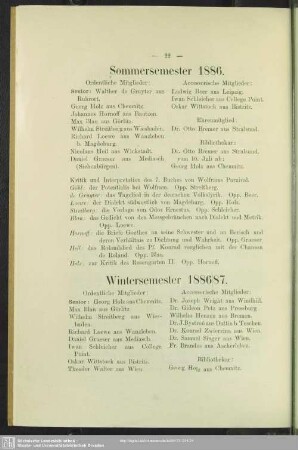Wintersemester 1886/87