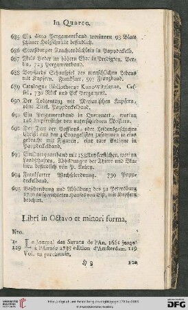 Libri in octavo et minori forma