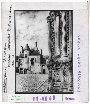 Avallon: Saint-Lazare, südliches Westportal, linkes Gewände