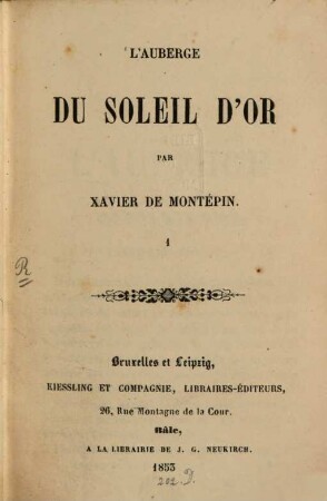 L'auberge du soleil d'or, 1