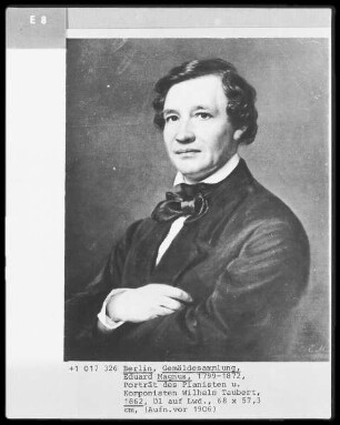 Porträt des Pianisten und Komponisten Wilhelm Taubert