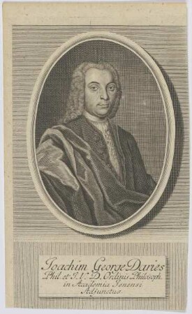 Bildnis des Joachim George Daries