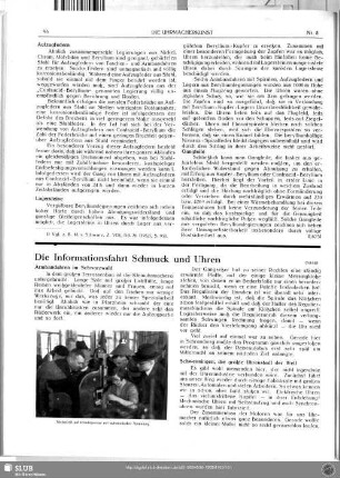 Die Informationsfahrt Schmuck und Uhren (Schluß)