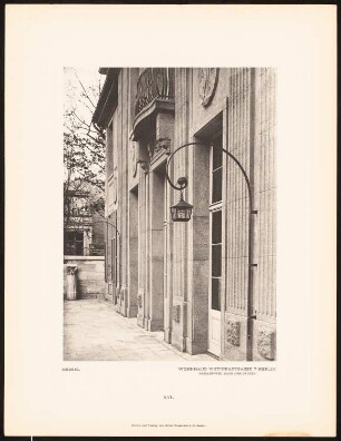 Wohnhaus Dr. Eduard Simon, Berlin: Ansicht der Fassade zum Garten (aus: Alfred Messel, 1912)