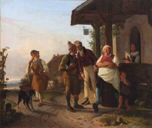 Vor dem Wirtshaus