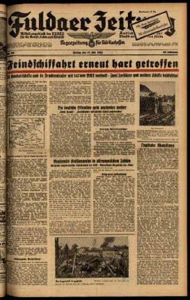 Ausgabe vom Freitag, den 31. Juli 1942.