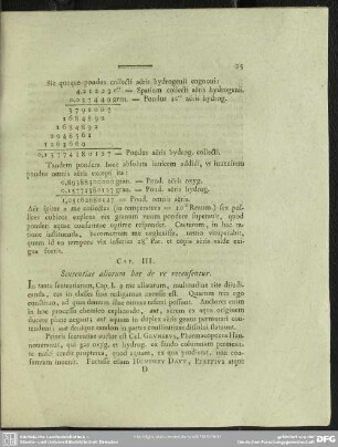 CAP. III. Sententiae aliorum hac de re recensentur