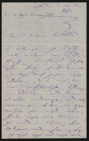 Brief an Unbekannt : 25.05.1873