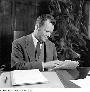 Brandt, Willy (1913-1992; Politiker, 1969-1974 Bundeskanzler der BRD)