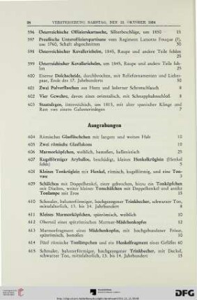 Ausgrabungen (Nr. 604-650)