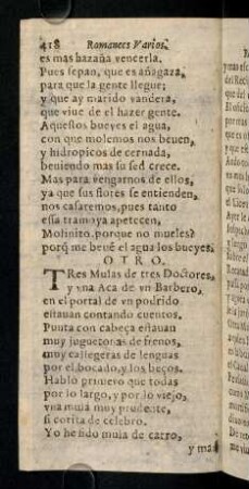 418-423, Tres Mulas de tres Doctores