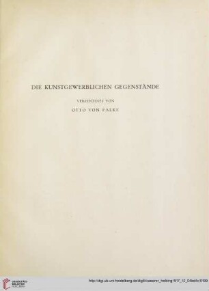 Metallarbeiten (Nr. 391-409)