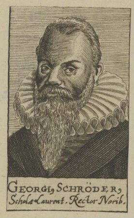 Bildnis des Georgius Schröderus