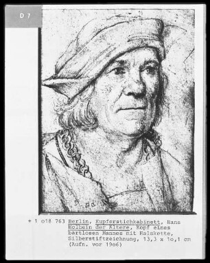 Skizzenbuch — Bildnis eines Patriziers, Folio 80recto