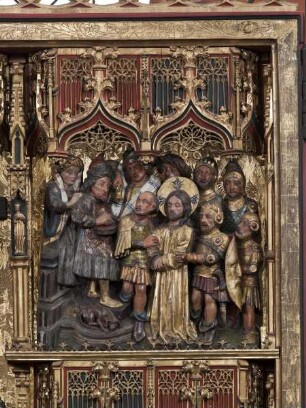 Hochaltar des Frankfurter Doms — Passion Christi in fünf Szenen — Christus vor Pontius Pilatus