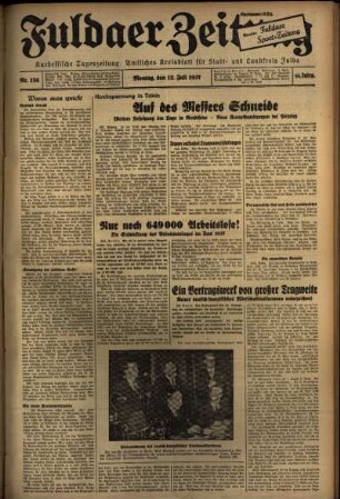 Ausgabe vom Montag, den 12. Juli 1937.