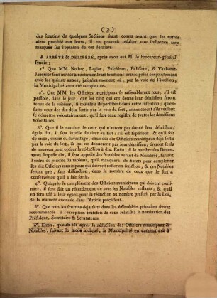 Les administrateurs composant le Dire[c]toire du Département de Rhône et Loire