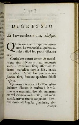 Digressio Ad Leweenhookium, aliosque.