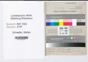 Entnazifizierung Stefan Schaefer , geb. 14.05.1903 (Verw.Beamter)