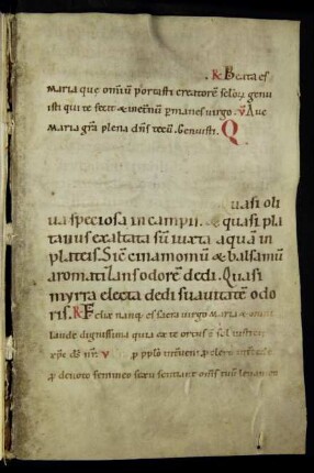 Liturgischer Text, lat. (unvollständig)