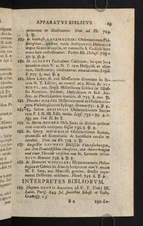19-43, Interpretes Bibliorum - Patres Latini