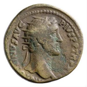 Münze, Dupondius, 152 - 153 n. Chr.