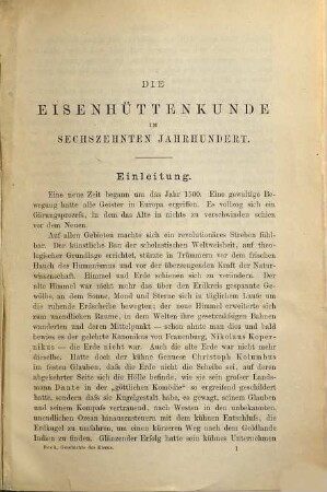 Die Geschichte des Eisens in technischer und kulturgeschichtlicher Beziehung, 2. Das XVI. und XVII. Jahrhundert