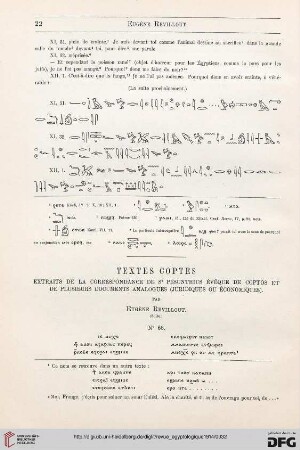 14: Textes coptes, [3] : extraits de la correspondance de St. Pésunthius évêque de Coptos et de plusieurs documents analogues (juridiques ou économiques)