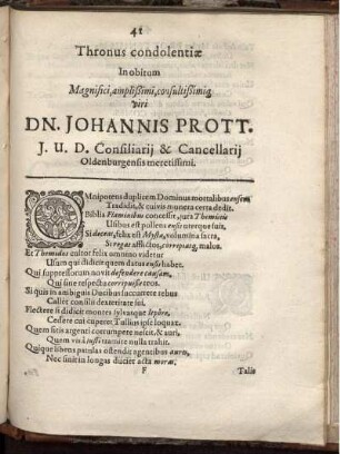 Thronus condolentiae