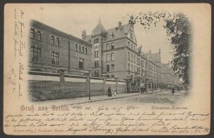 Ansichtskarte „Kürassier-Kaserne“, 1898 [2/2]
