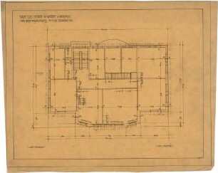 Billing, Hermann; Gernsbach, Scheffelstr. 1; Villa Weber - Grundriss DG