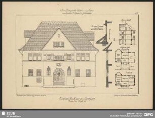 Einfamilienhaus in Stuttgart [Grundriss, Aufriss]