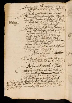 Sommerhalbjahr 1585. Rektorat Jakob Heerbrand