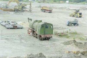 Standort der abgerissenen Vorschaltanlage, Dampfspeicherlokomotive, von SO