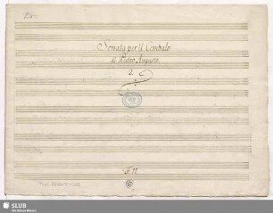 Sonatas - Mus.3065-T-1,22 : cemb : D