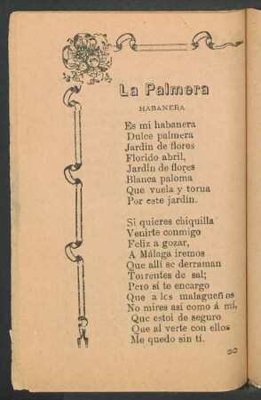 La palmera : Habanera